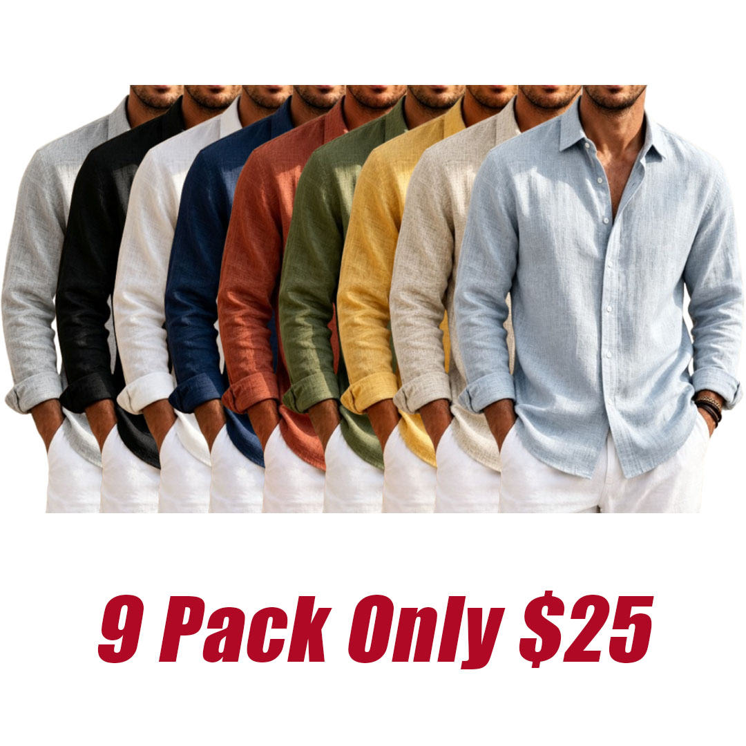 Men's Breeze Pure Linen Long Sleeve Shirt