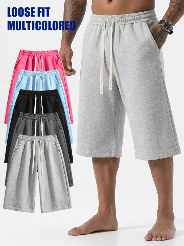 Men’s Summer Bermuda Shorts with Belt