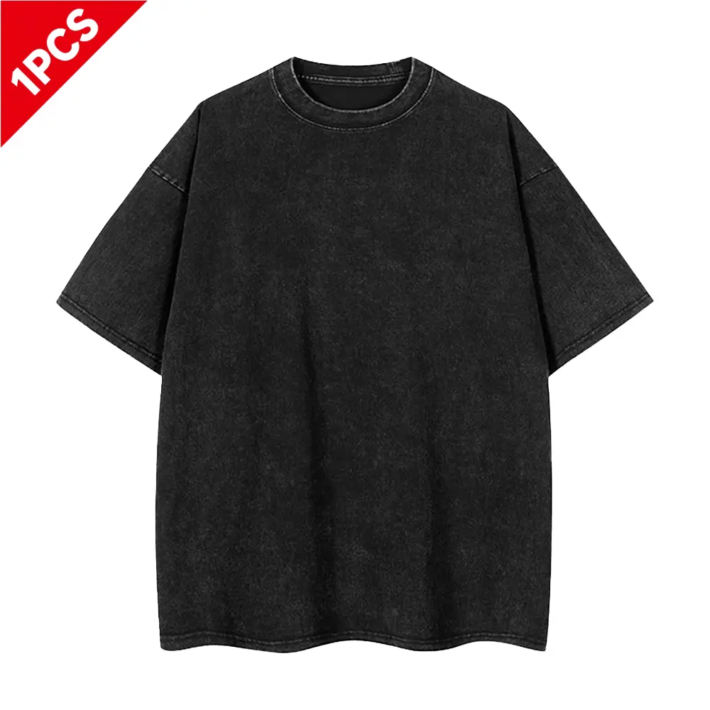 4-Pack Oversized Cotton T-Shirts, Unisex