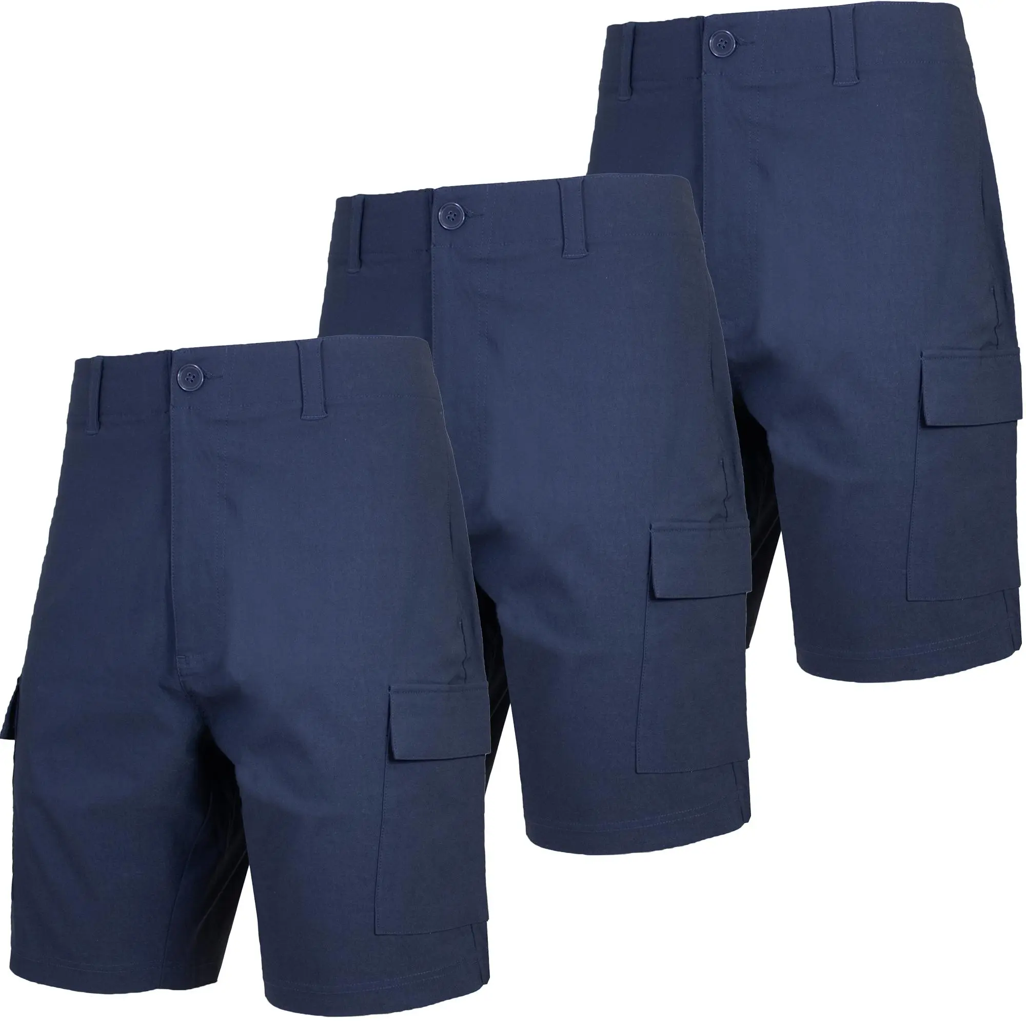3-Pack Men's Tactical Cargo Shorts – Multi-Pocket Outdoor Hiking Shorts