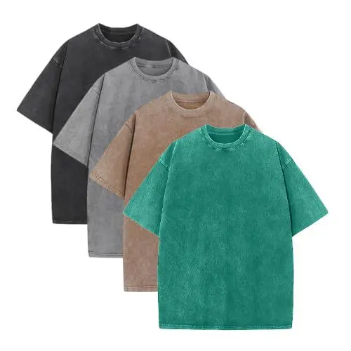 4-Pack Oversized Cotton T-Shirts, Unisex