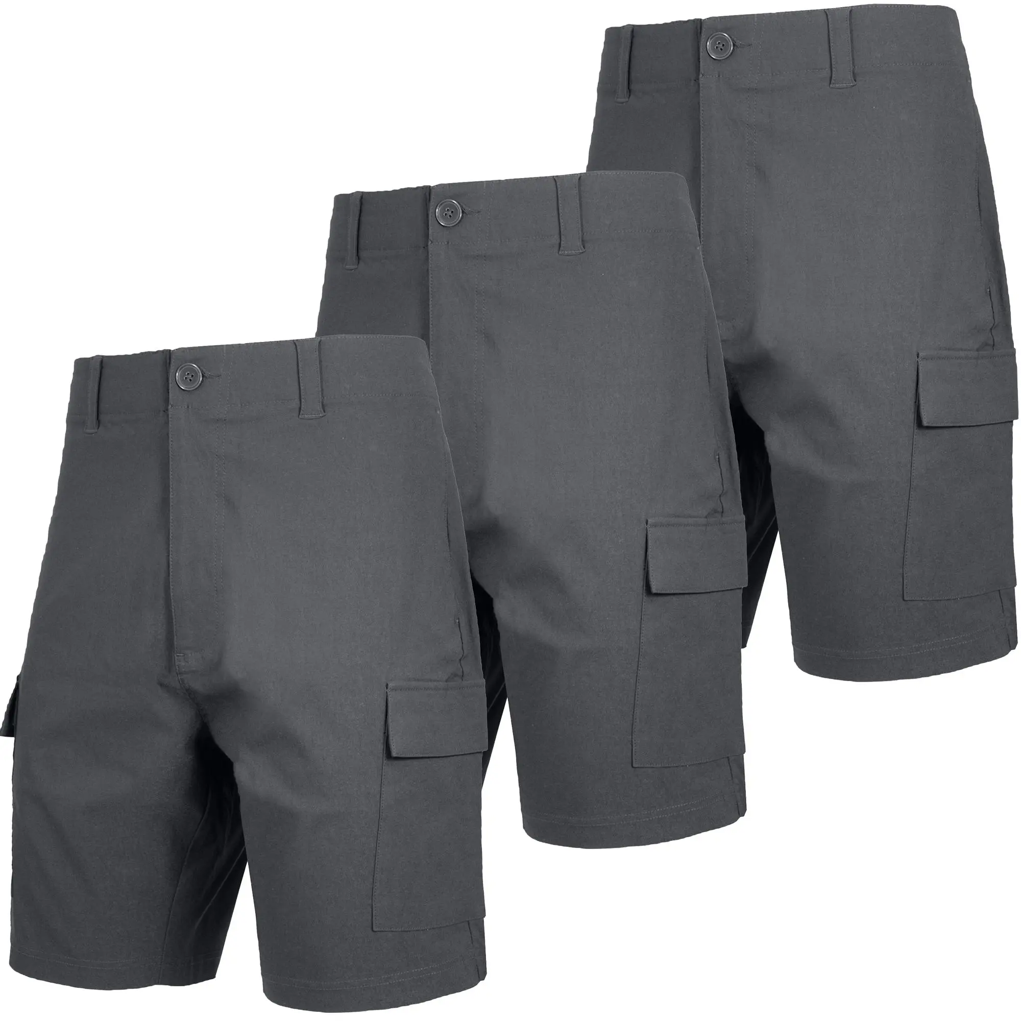 3-Pack Men's Tactical Cargo Shorts – Multi-Pocket Outdoor Hiking Shorts