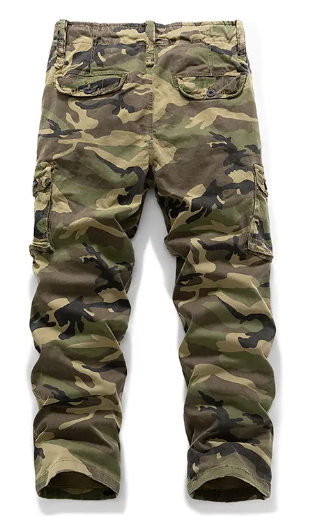 Functional multi pocket camouflage cargo pants