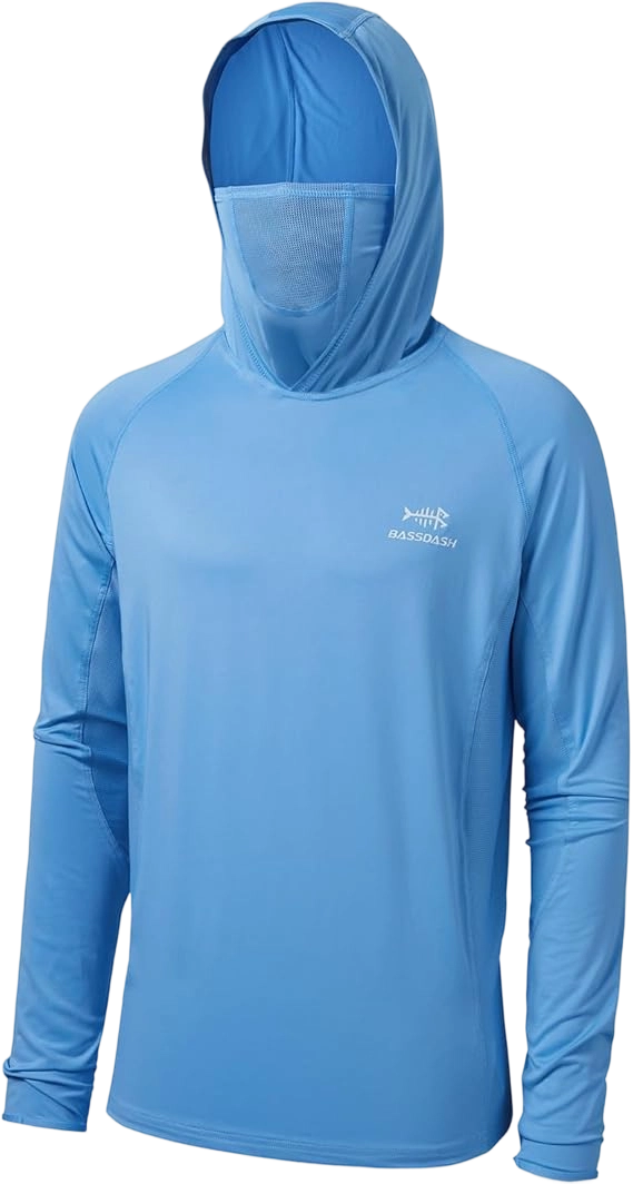 [Copy]🔥 HOT SALE 📦 8-PACK DEAL ☀️☀️☀️UPF 50+ Men’s Long Sleeve Fishing Shirt with Mask UV Neck Gaiter Hoodie