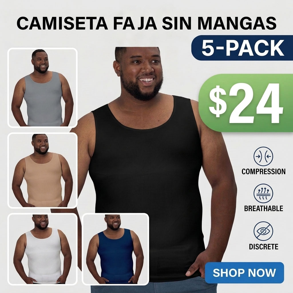 Men's Compression Tank Top - Sleeveless Body Shaper Undershirt