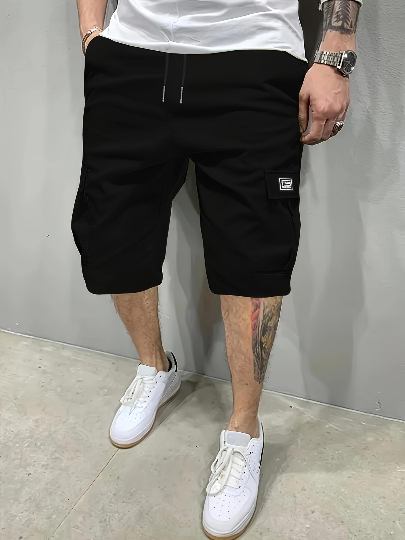 Men&rsquo;s shorts three-piece set (brown/black/green), lightweight fabric, runs small&mdash;recommended to choose one size up, slanted pockets, versatile casual everyday wear, suitable for beach vacations; men&rsquo;s shorts set