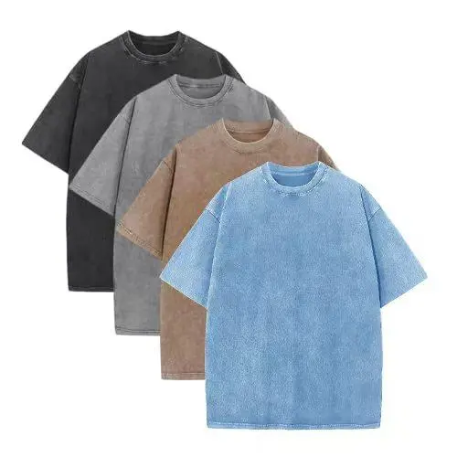 4-Pack Oversized Cotton T-Shirts, Unisex