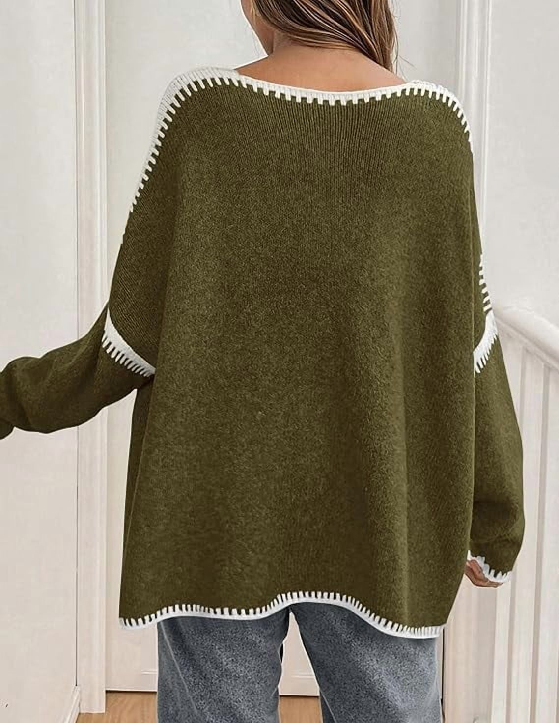 Womens Oversized Cardigan Sweaters Fall Long Lantern Sleeve Knit Open Front Lightweight Sweater