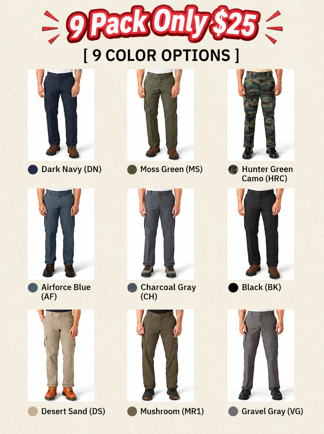 FLEX Regular Fit Cargo Pants