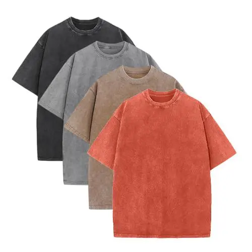 4-Pack Oversized Cotton T-Shirts, Unisex