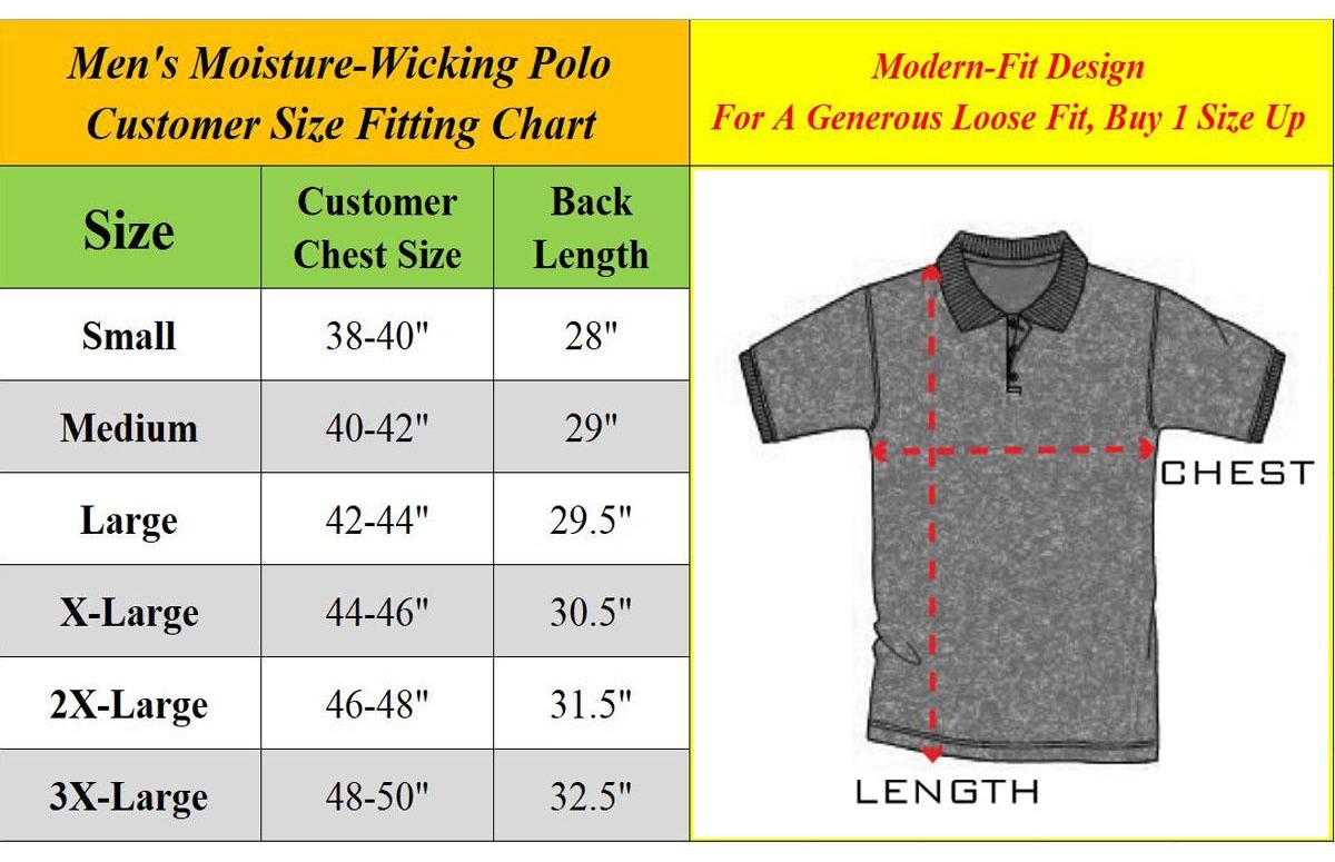 Men's 5-Pack Dry Fit Moisture-Wicking Fabric Polo Collar Shirt Menswear Stylish Ribbed Sleeve