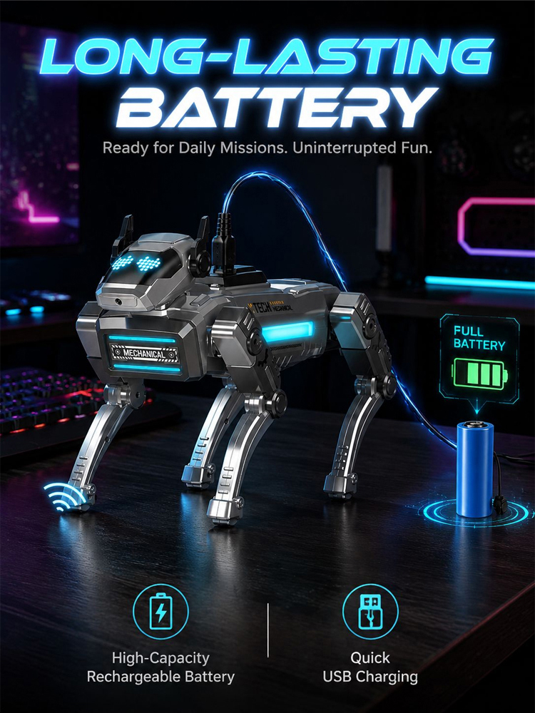 AI Coding Robot Dog: Voice & app play to master 37+ skills, No more brainless screen time!
