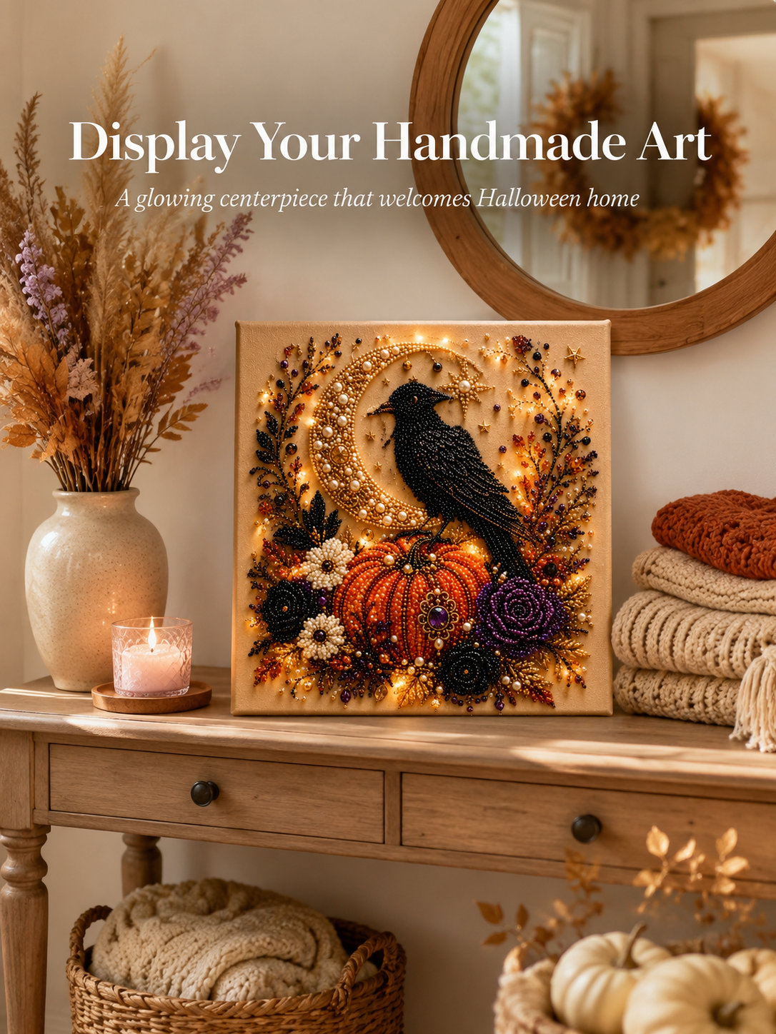 Step-by-step instructions for Ghost Pearl Art DIY kit