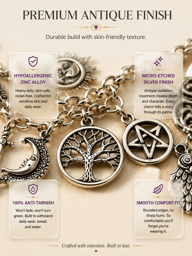 【Sun and Moon Tree of Life Bracelet】Wear 12 talismans to block negativity, No more bad vibes!
