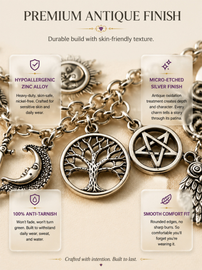 【Sun and Moon Tree of Life Bracelet】Wear 12 talismans to block negativity, No more bad vibes!