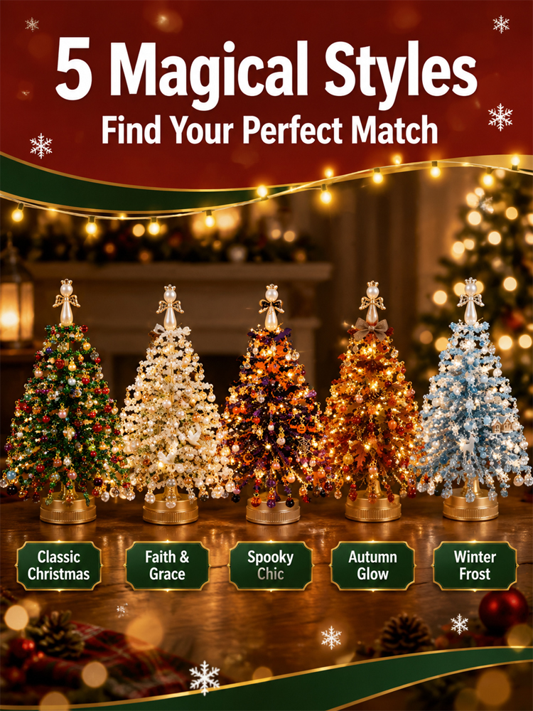 【DIY Beaded Christmas Tree Kit】 Safe Materials: Protect kids during family crafting.