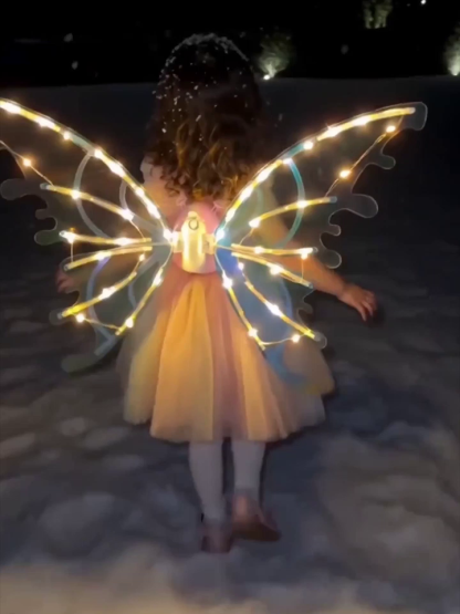【Dreamy Glowing Butterfly Wings】Switch on to light up night, No more boring dress-up!