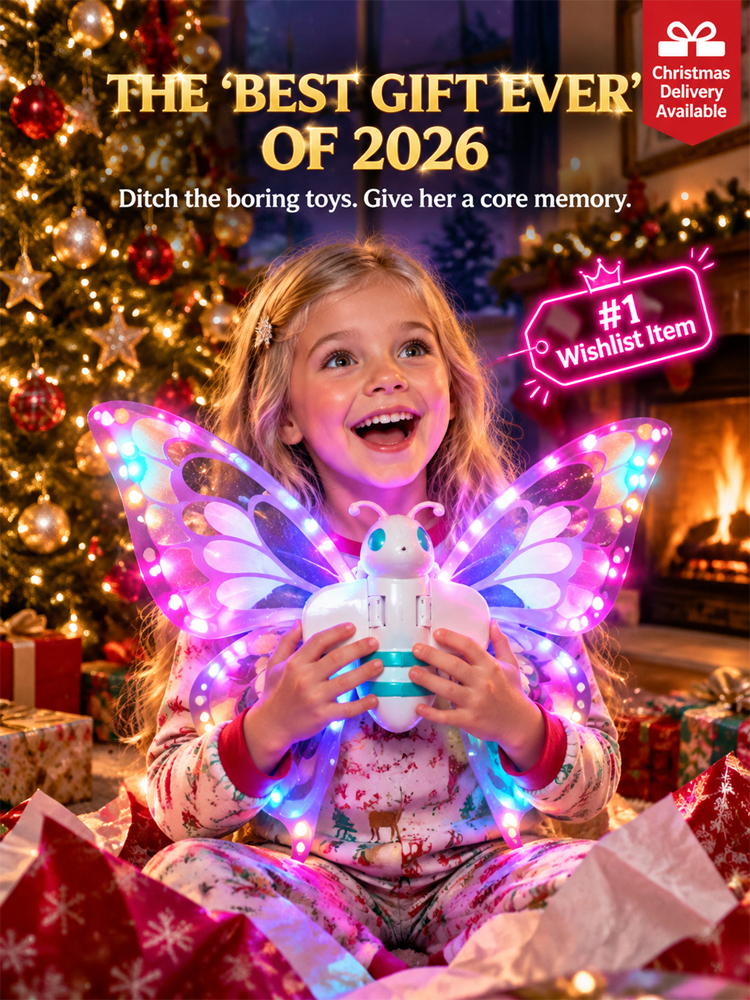 【Dreamy Glowing Butterfly Wings】Switch on to light up night, No more boring dress-up!