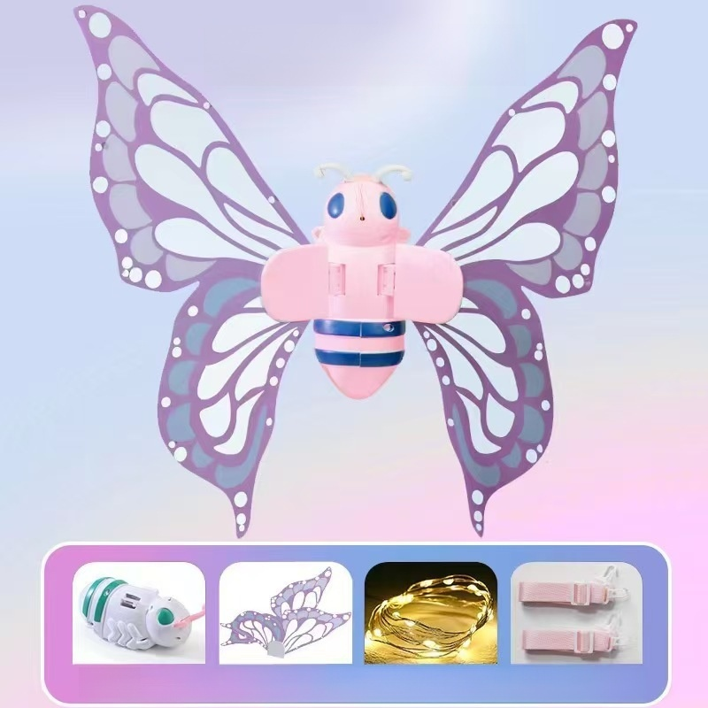 【Dreamy Glowing Butterfly Wings】Switch on to light up night, No more boring dress-up!