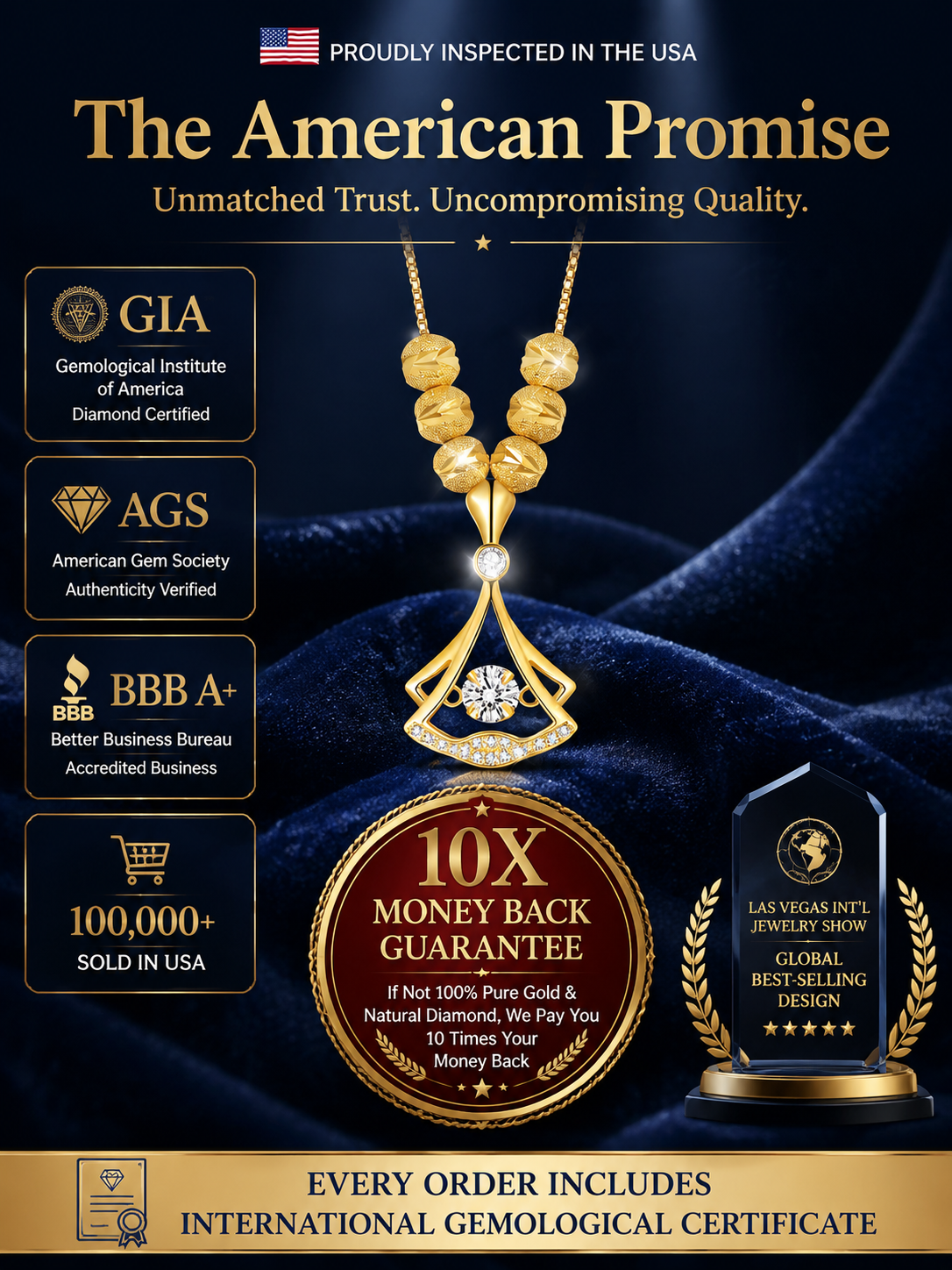 【 GIA Diamond & 18K Gold】The Dancing Stone Necklace -  Heartbeat in Every Glimmer