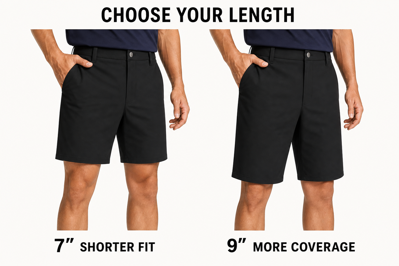 Men's Golf Shorts 8-Pack | 7" & 9" Stretch Quick