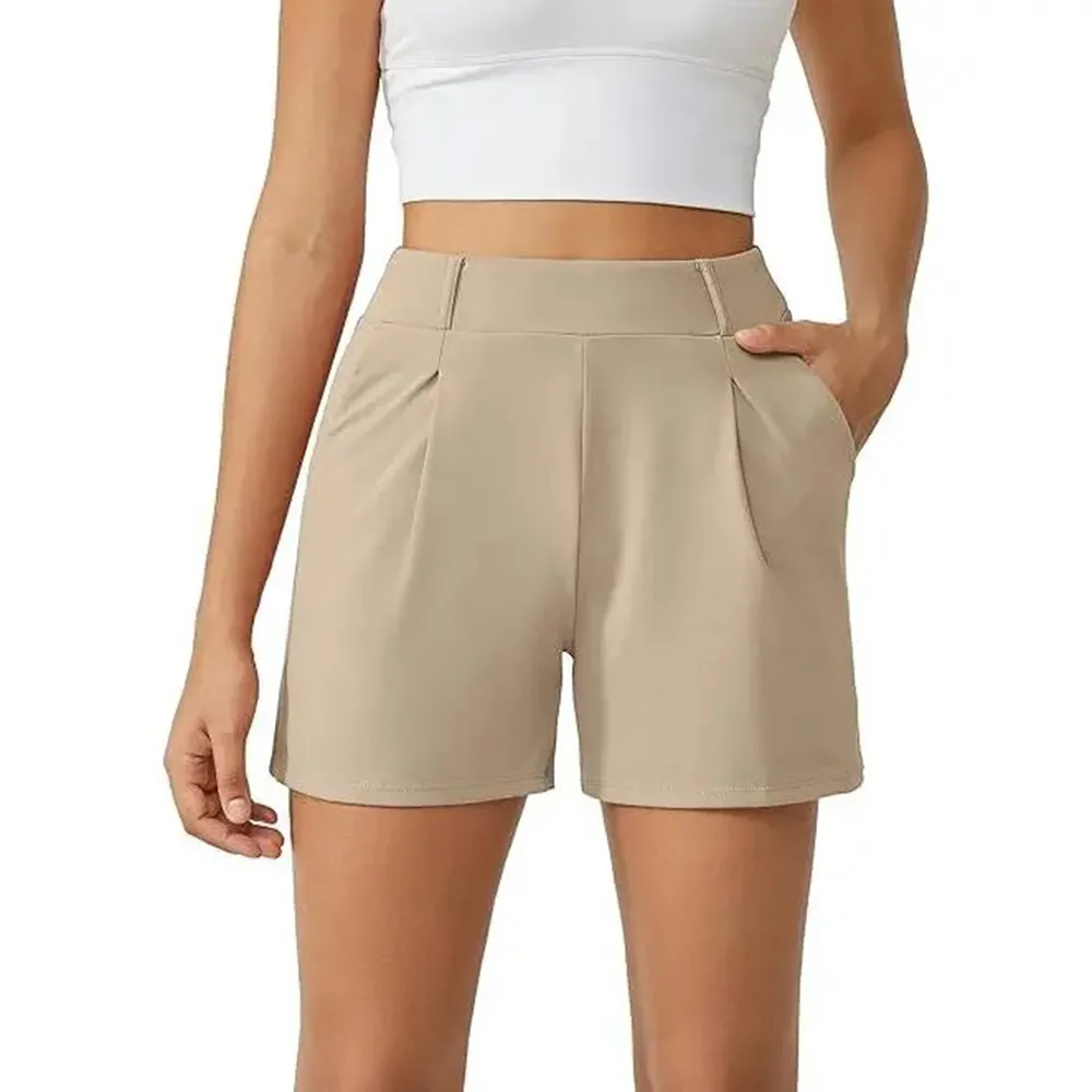 LAST 2 DAYS - Trendy High Waisted Athletic Shorts with Pockets