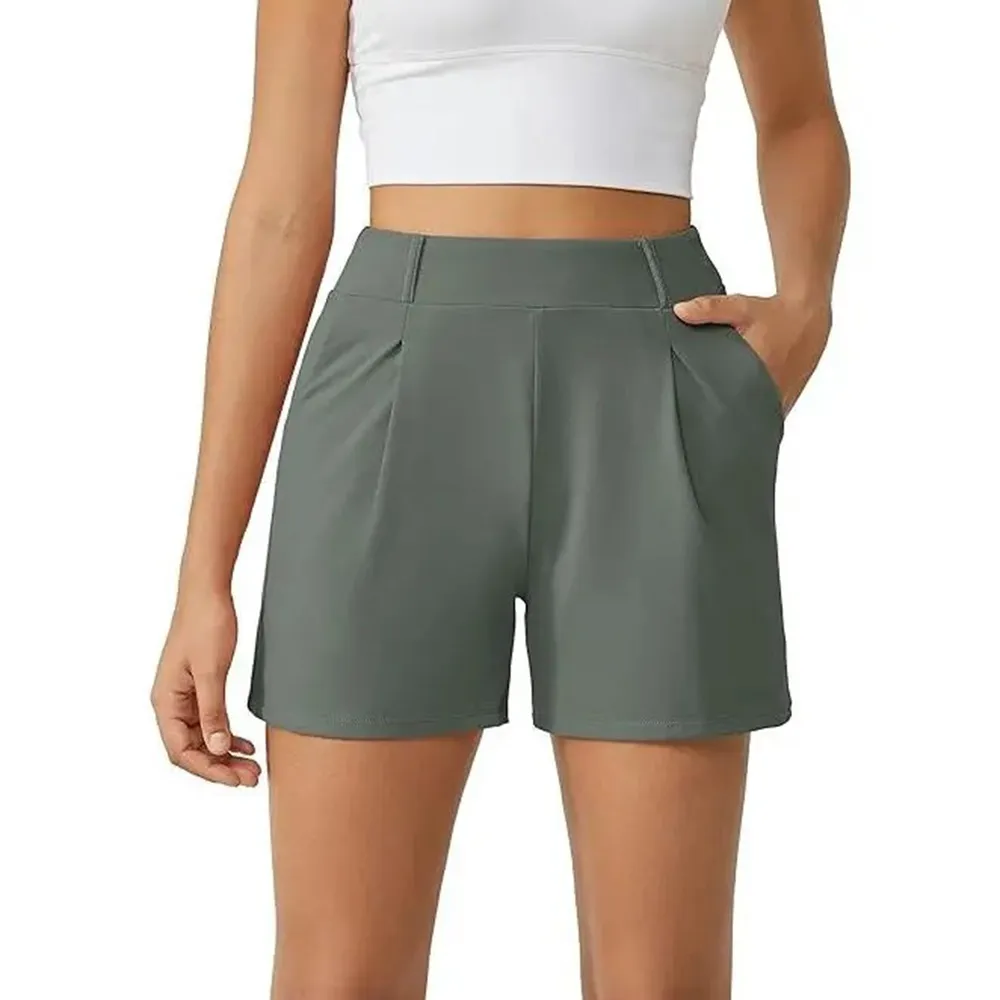 LAST 2 DAYS - Trendy High Waisted Athletic Shorts with Pockets