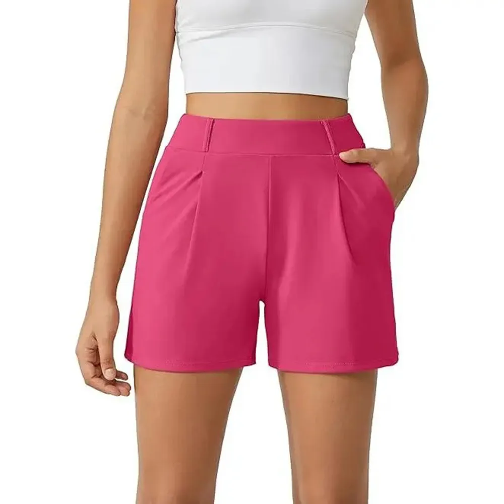 LAST 2 DAYS - Trendy High Waisted Athletic Shorts with Pockets