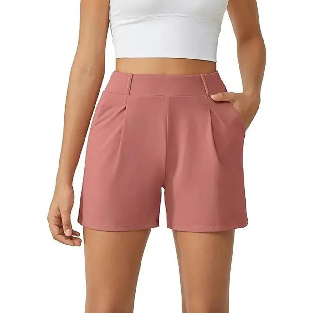 LAST 2 DAYS - Trendy High Waisted Athletic Shorts with Pockets