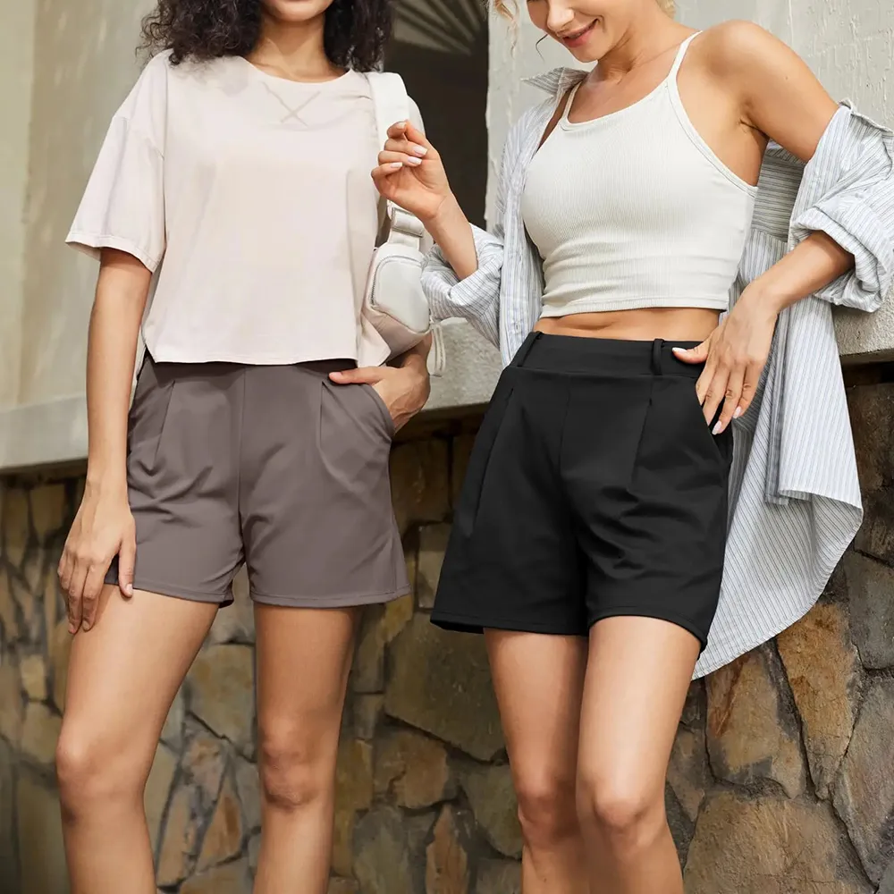 LAST 2 DAYS - Trendy High Waisted Athletic Shorts with Pockets