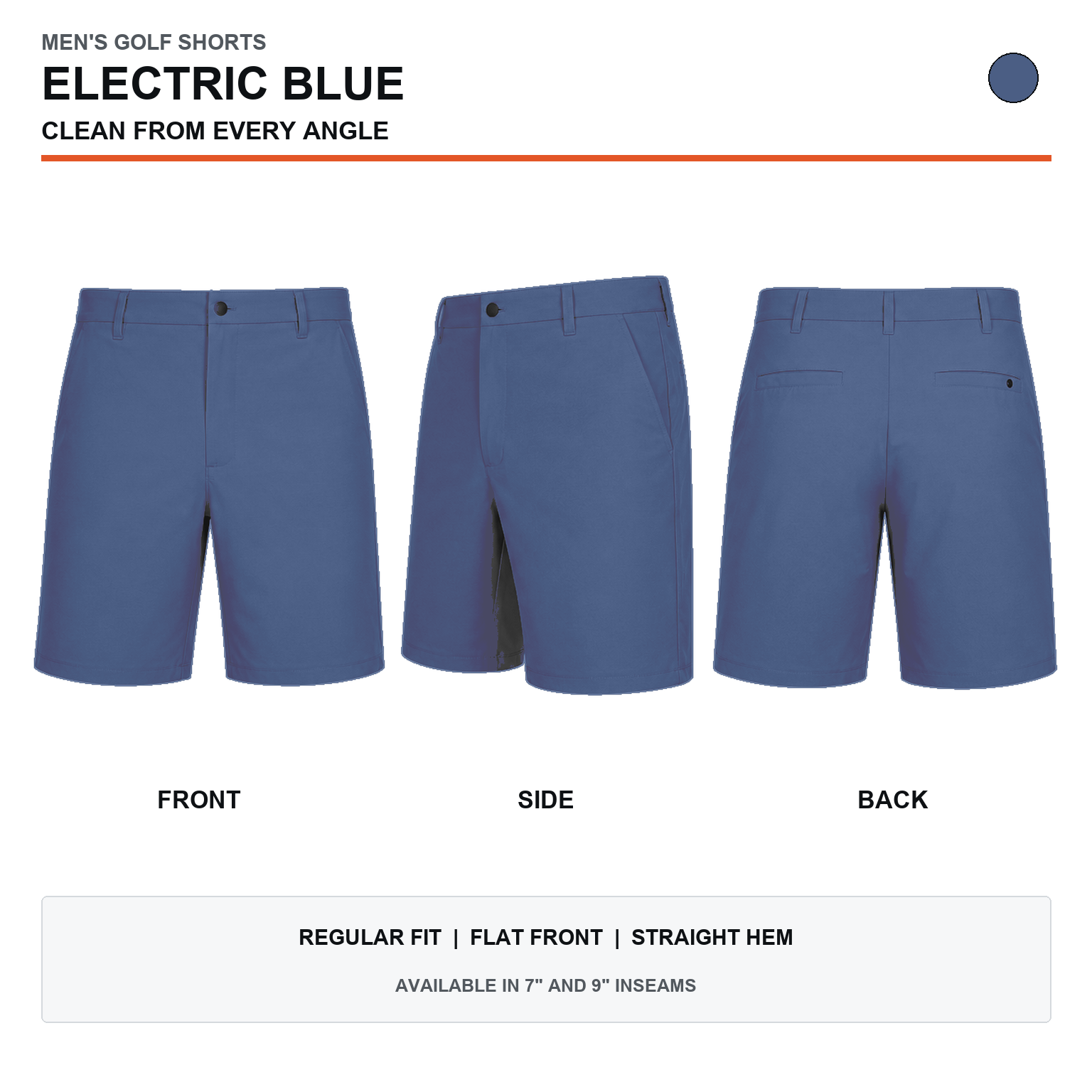 Men's Golf Shorts 8-Pack | 7" & 9" Stretch Quick