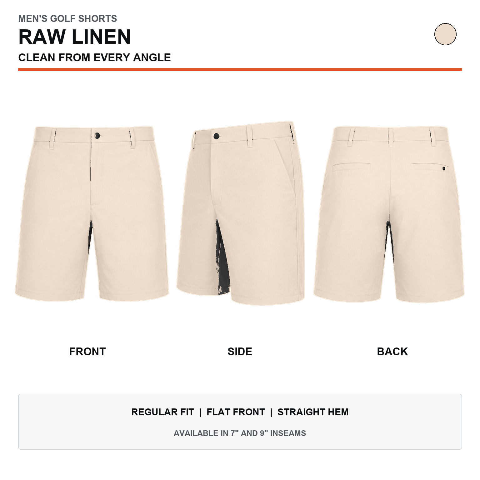 Men's Golf Shorts 8-Pack | 7" & 9" Stretch Quick