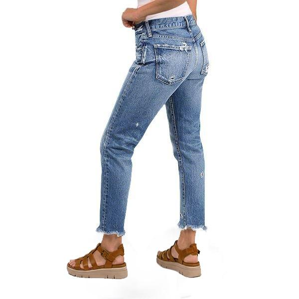 LAST 2 DAYS - Mid-Rise Straight-Leg Cropped Jeans