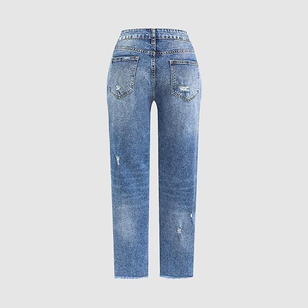 LAST 2 DAYS - Mid-Rise Straight-Leg Cropped Jeans