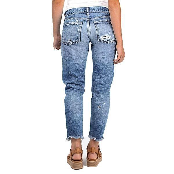 LAST 2 DAYS - Mid-Rise Straight-Leg Cropped Jeans