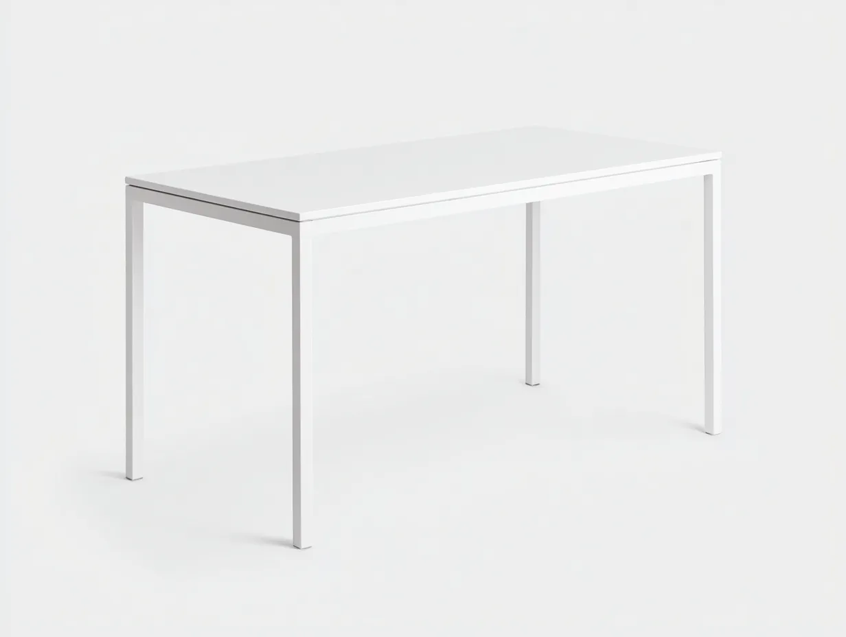 Esstisch rechteckig 160x88x74 cm - Weiß - abgerundete Tischkanten für den Außenbereich-Vonoispace