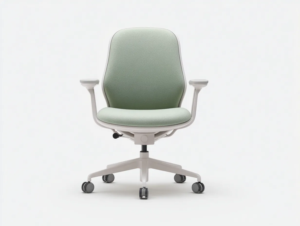 Bürostuhl mit Stoffbezug 66x67x99 cm - Dunkelgrau und Weiß - gepolstert mit Armlehnen für das Büro-Zavoahouse
