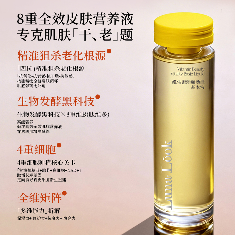 Luna Look Vitamin Facial Care Base Lotion 160ml/bottle