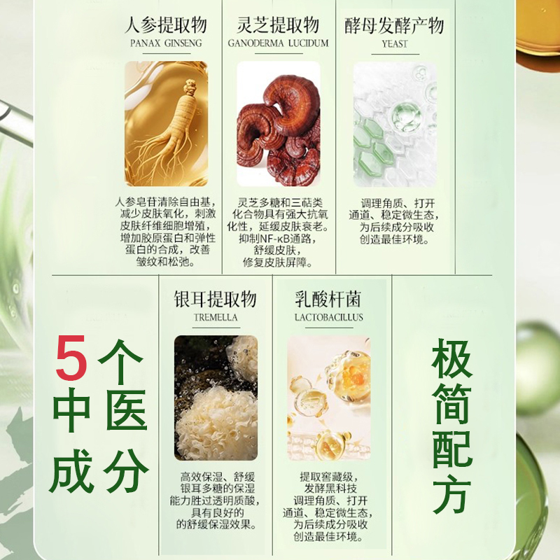 GINSENG BLACK GANODERMA LUCIDUM FERMENTED ANTI-WRINKLE ESSENCE MASK