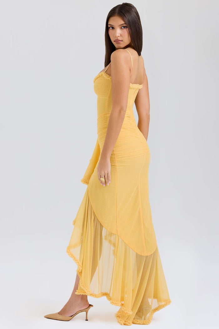 Sophie Ruffled Front Gown Dress