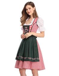 DirndlPop Rot Mila Dirndl  Bayern Kostüme für das Bierfest