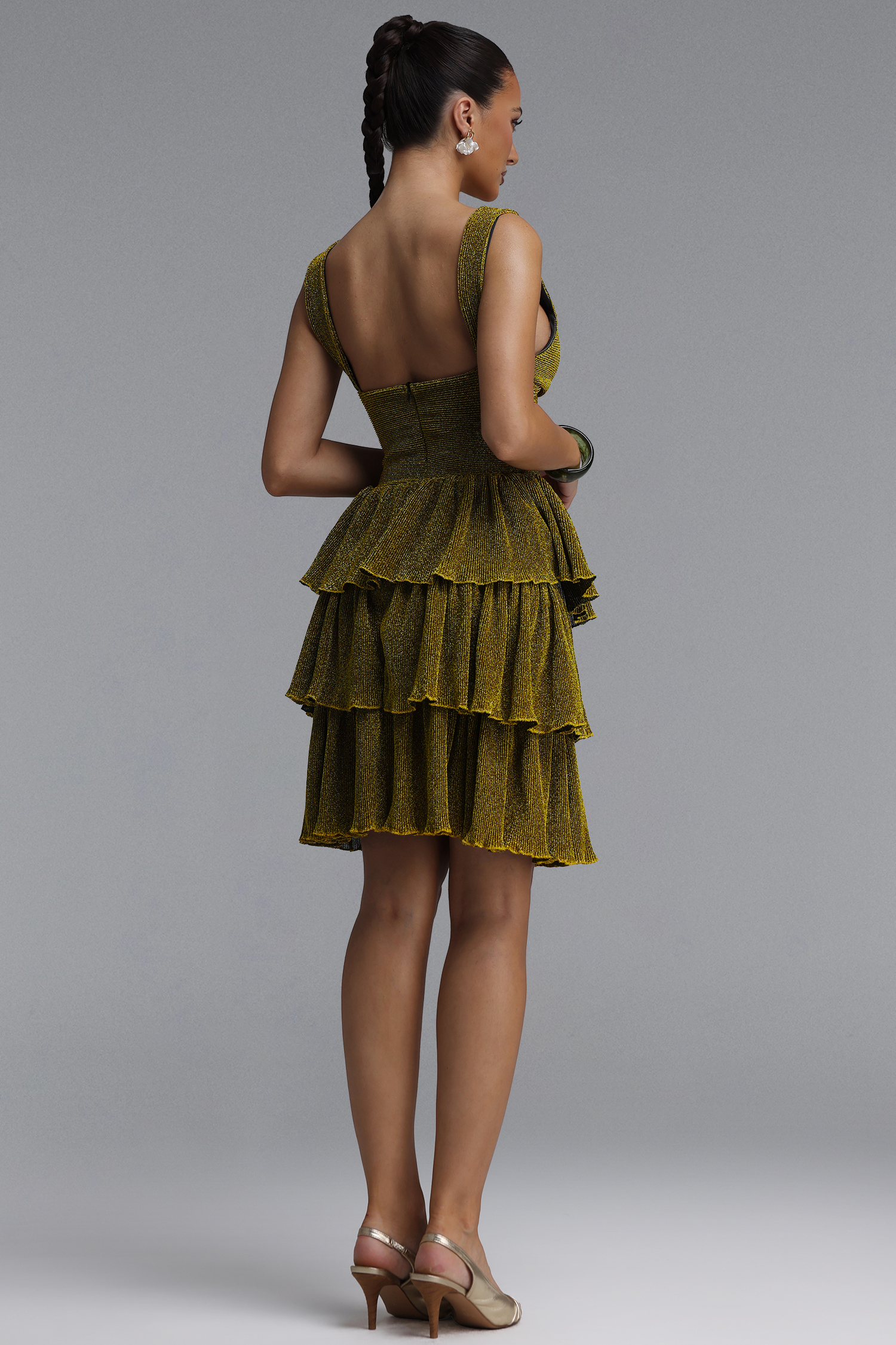 Pillnee Resort Contour Sleeveless Cut Out Starfish Embellished Knit Mini Dress