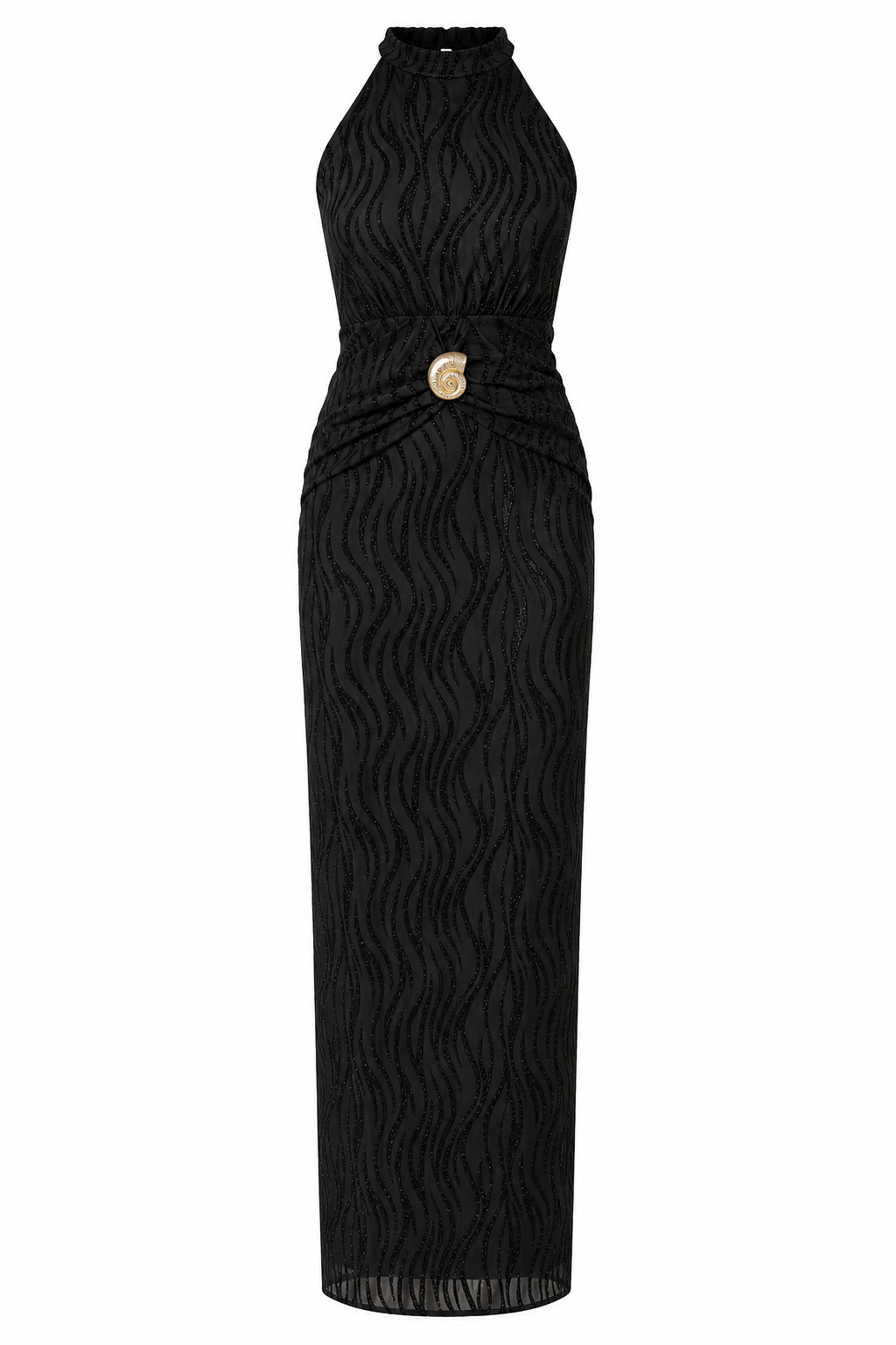 Aria Water Ripple Print Sleeveless Tank Maxi Dress