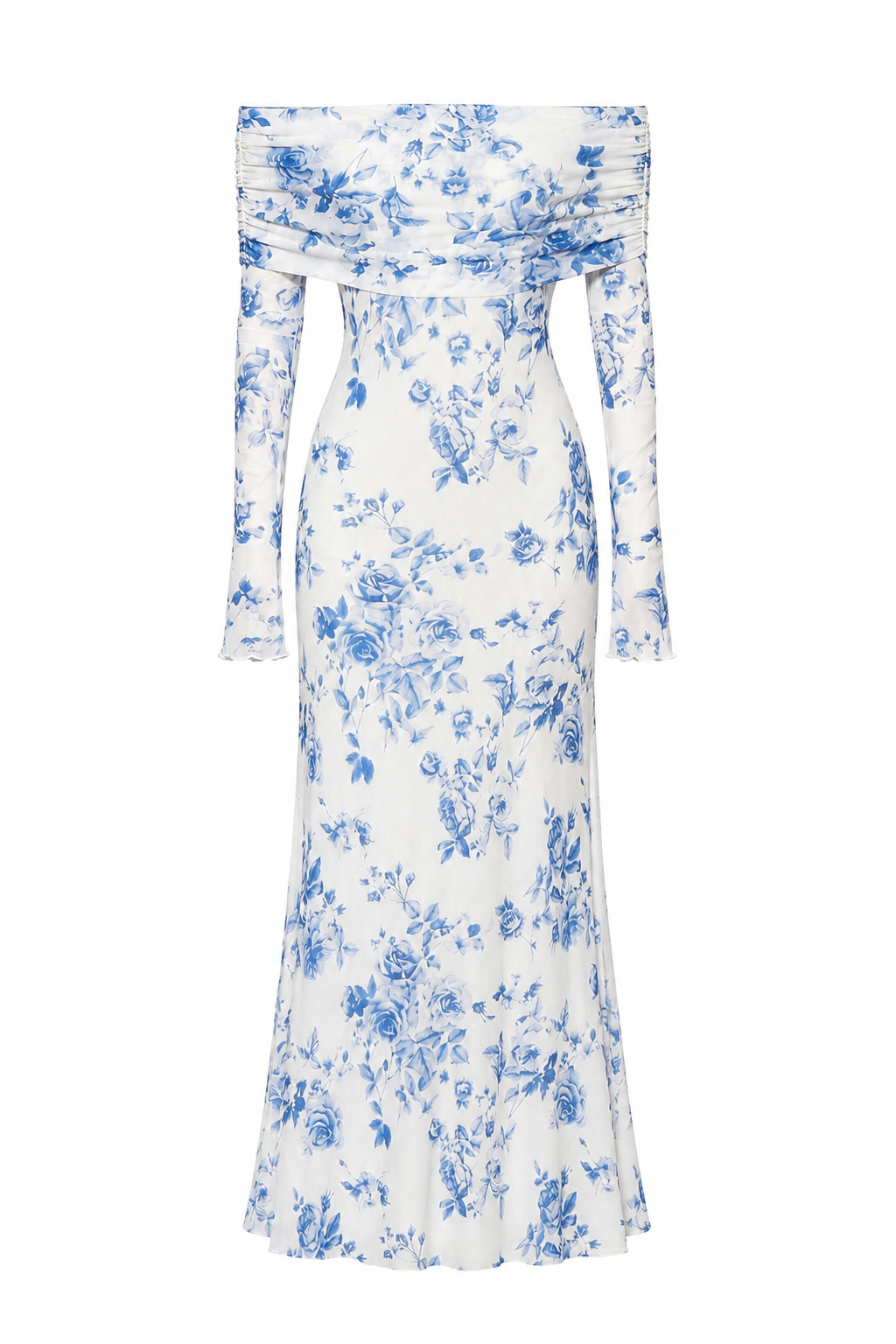 Riri Sexy Off Shoulder Open Back Bodycon Long Evening Dress