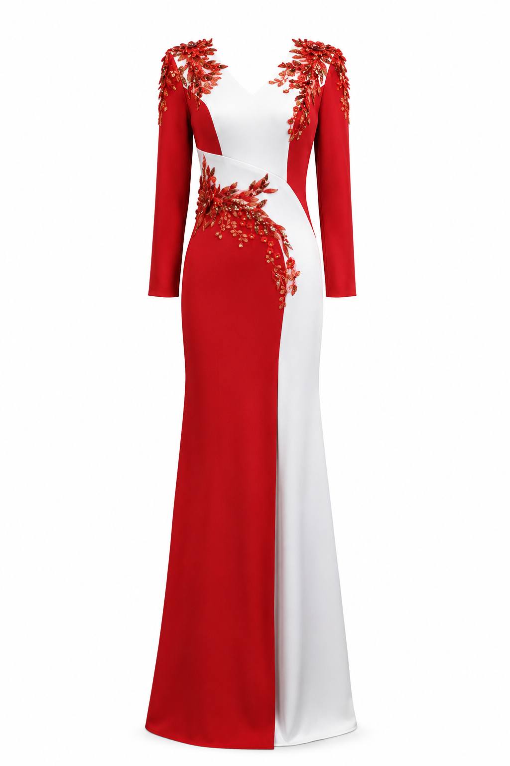 Minimalist Luxury Long Sleeve Slimming Mermaid Formal Evening Gown