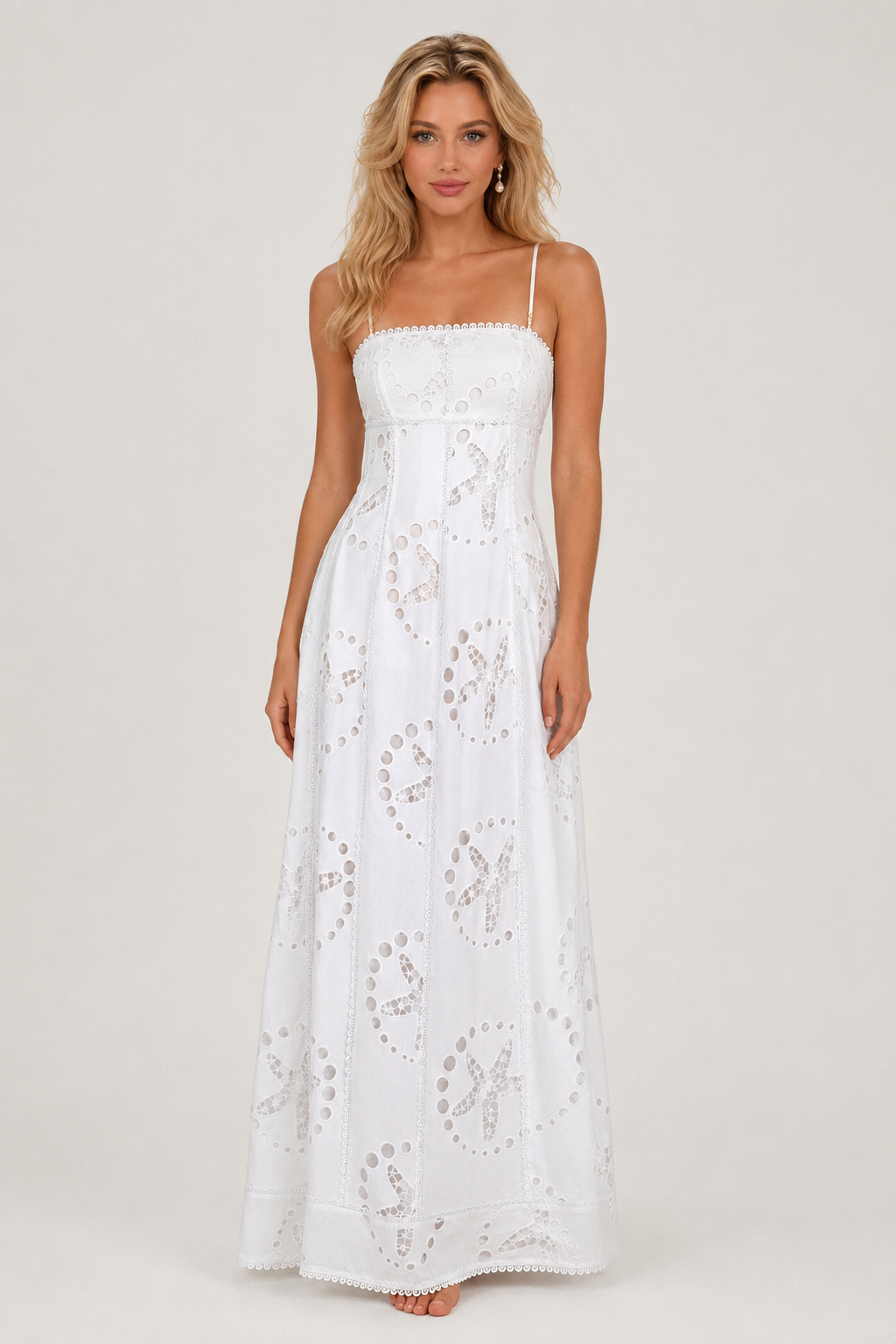 Lila Starfish Print Backless Vacation Dress