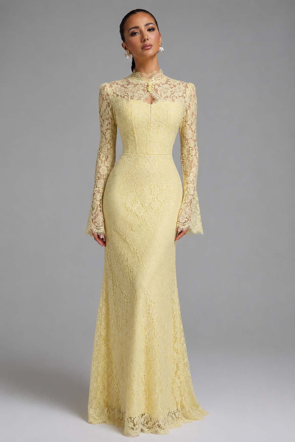 Thea Victorian Lace Fall Maxi Dress