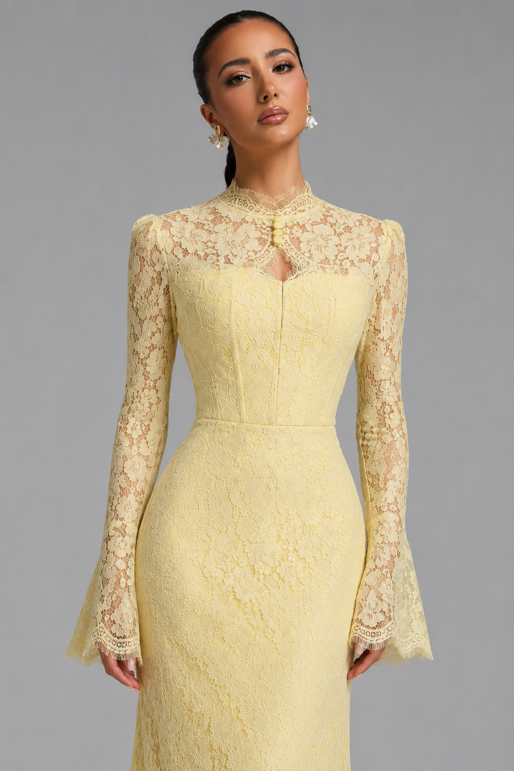 Thea Victorian Lace Fall Maxi Dress