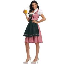 DirndlPop Rot Mila Dirndl  Bayern Kostüme für das Bierfest