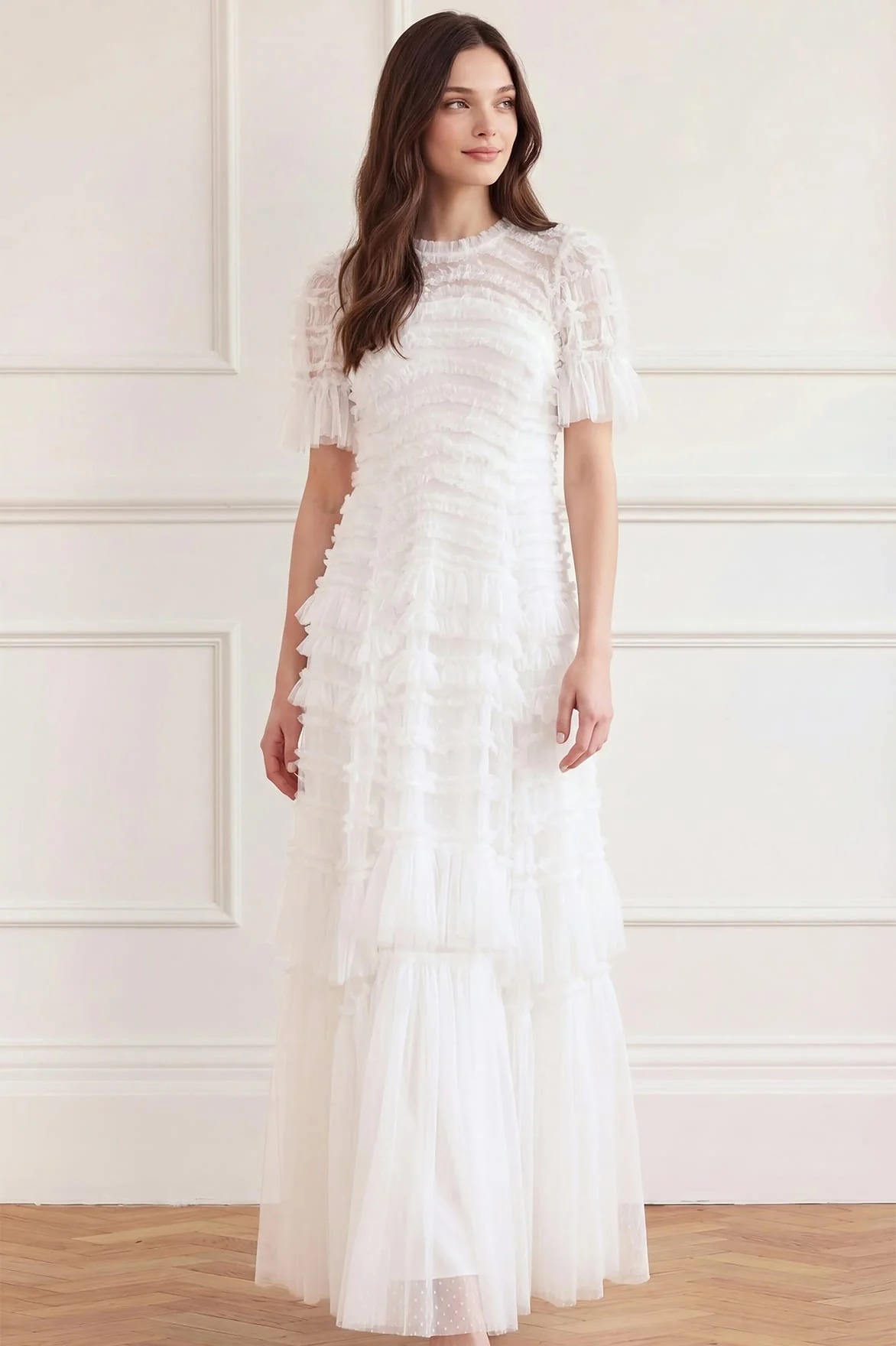 Valentine Ruffle Gown